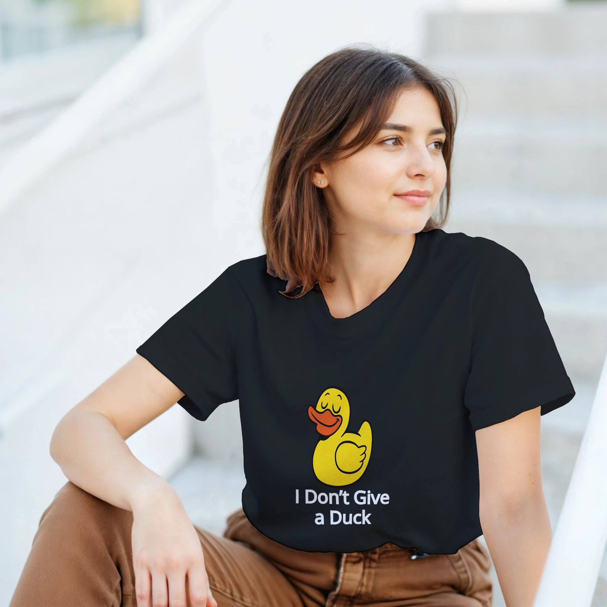 I Don't Give a Duck T-shirt - Humorous Graphic Tee for Fun-Loving Individuals - Duck Nation