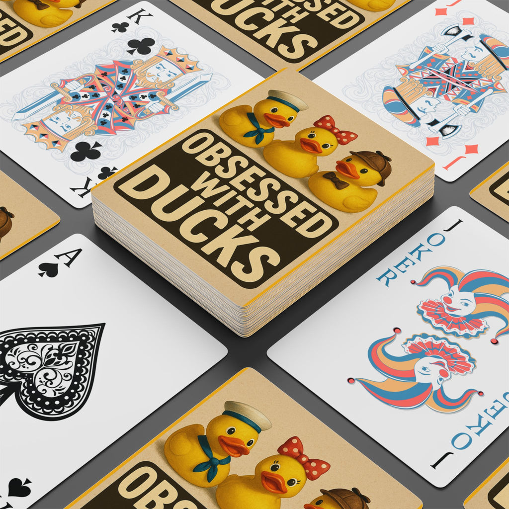 Obsessed With Ducks Playing Cards — Cute Rubber Duck Poker Deck