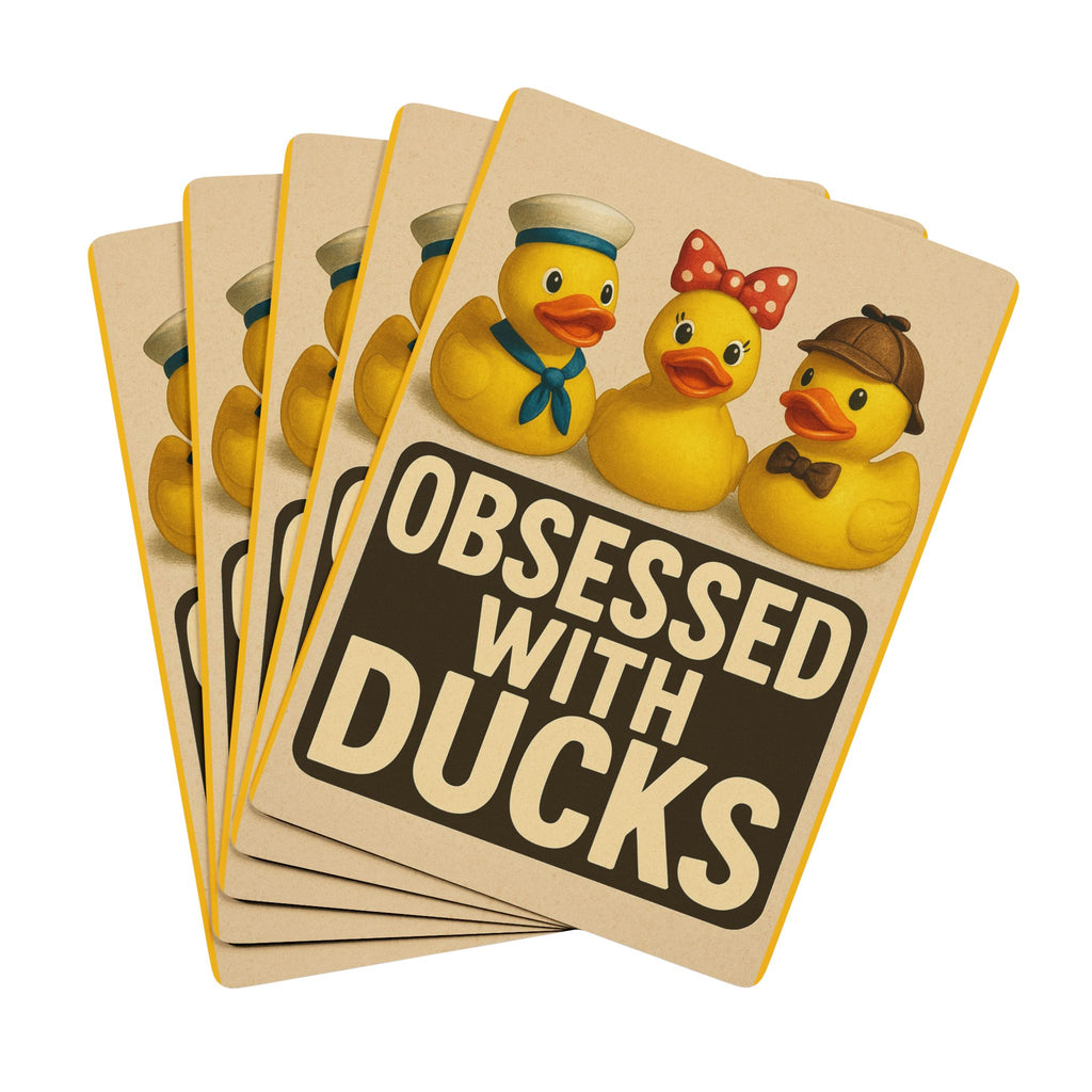 Obsessed With Ducks Playing Cards — Cute Rubber Duck Poker Deck
