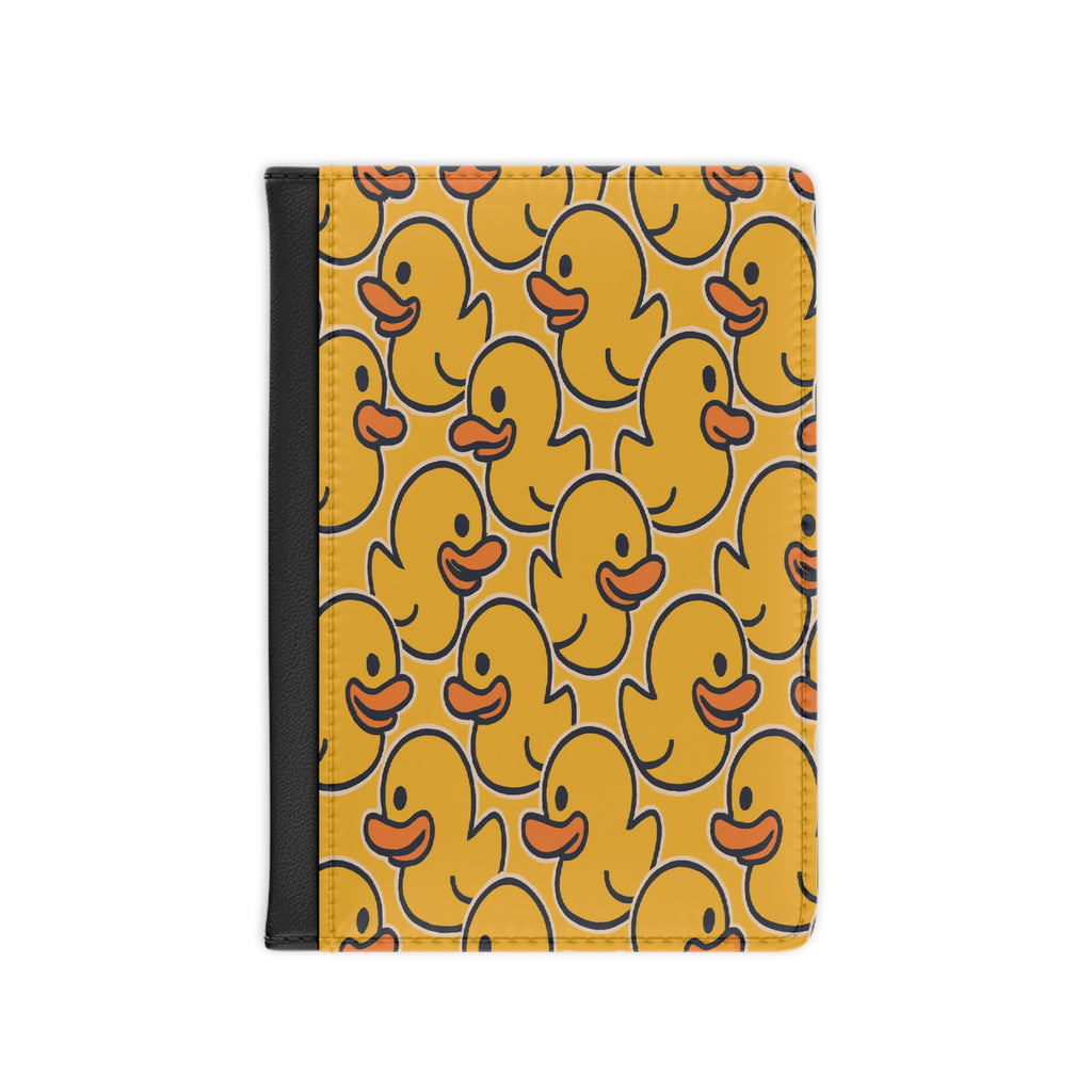 Rubber Duck Pattern Passport Cover — Cute Yellow Travel Passport Holder
