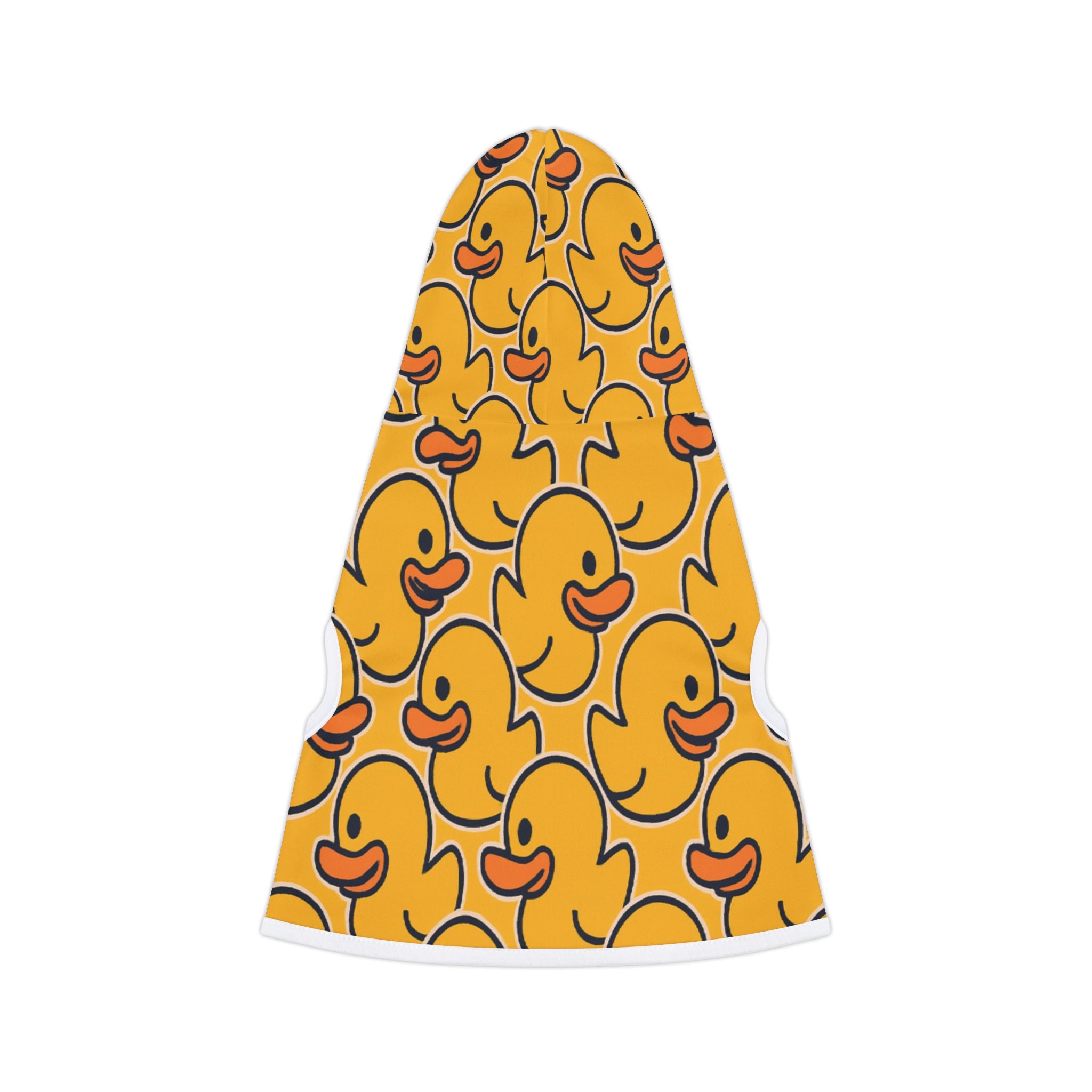 Rubber Duck Pattern Pet Hoodie — Cute Yellow Duck Dog & Cat Hoodie