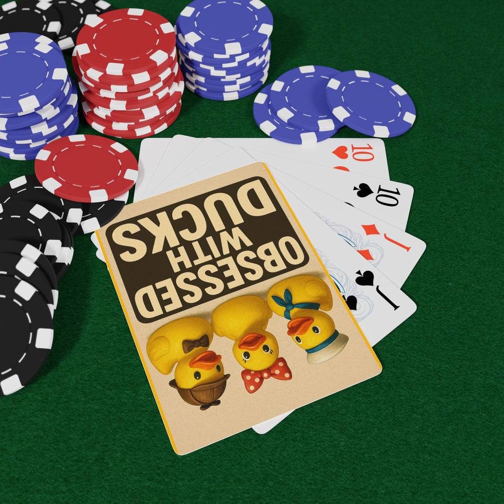 Obsessed With Ducks Playing Cards — Cute Rubber Duck Poker Deck