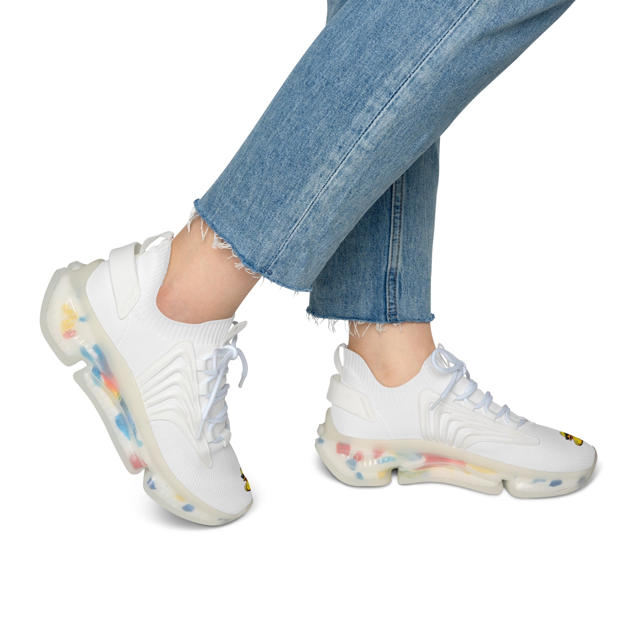 Women’s Duck Trainers — White Athletic Shoes