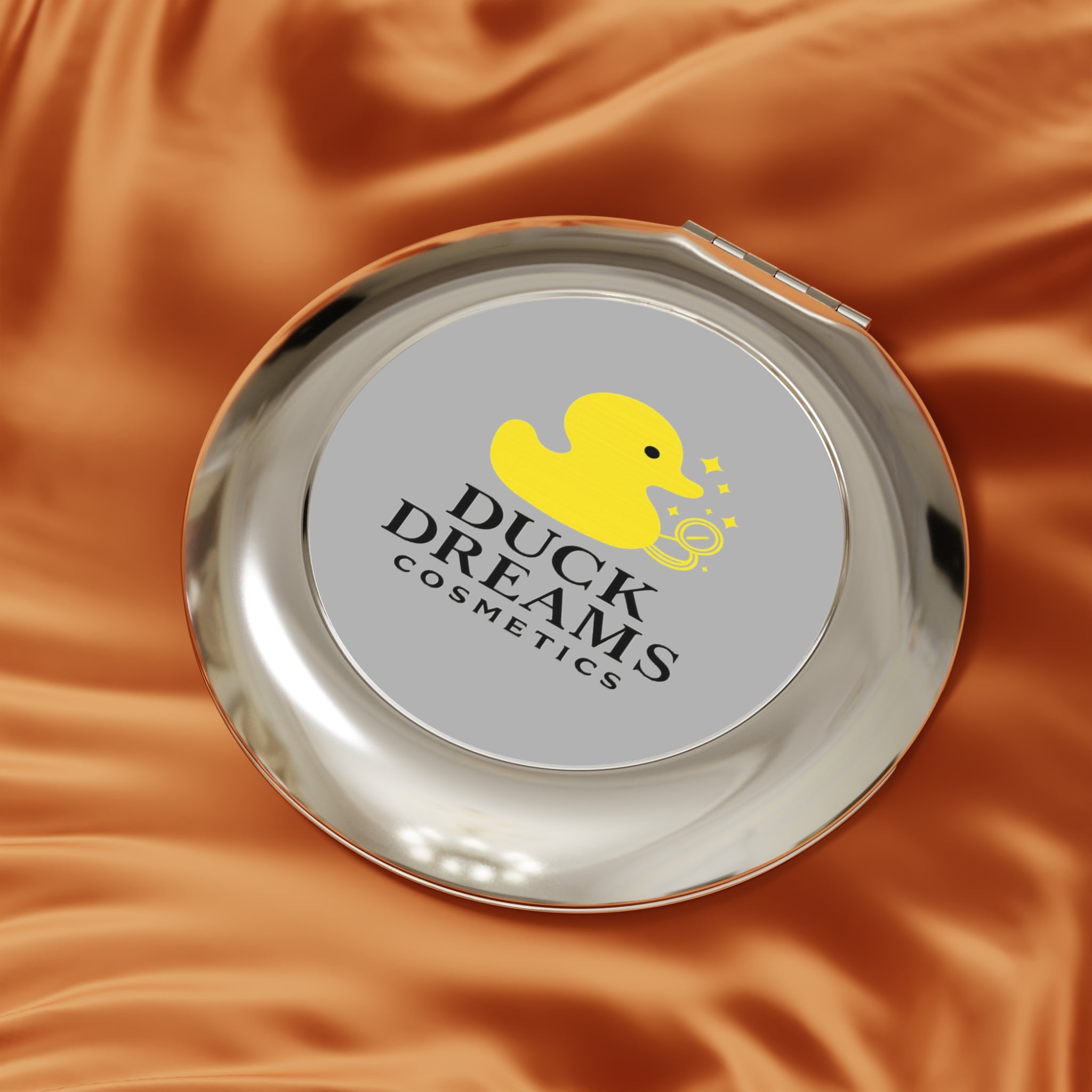 Duck Dreams Compact Travel Mirror — Pocket-Sized Cosmetic Mirror for On-the-Go Touch-Ups