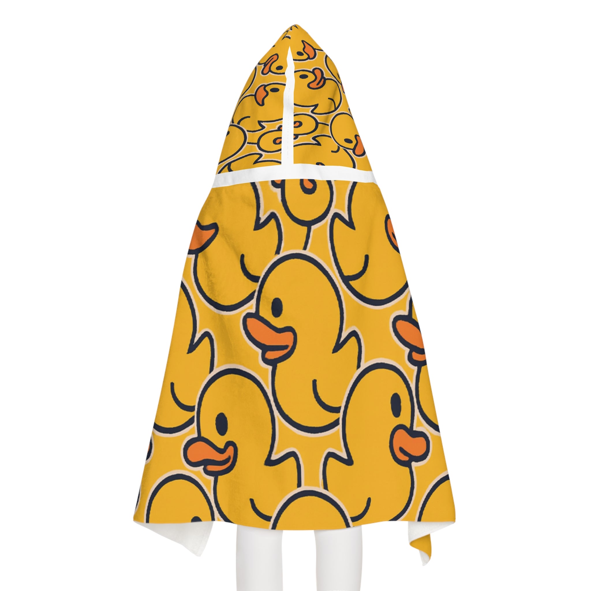 Duck Pattern Youth Hooded Towel — Cute Baby & Toddler Bath Wrap