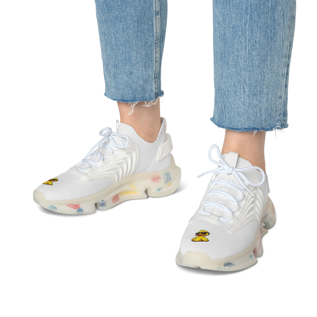 Women’s Duck Trainers — White Athletic Shoes