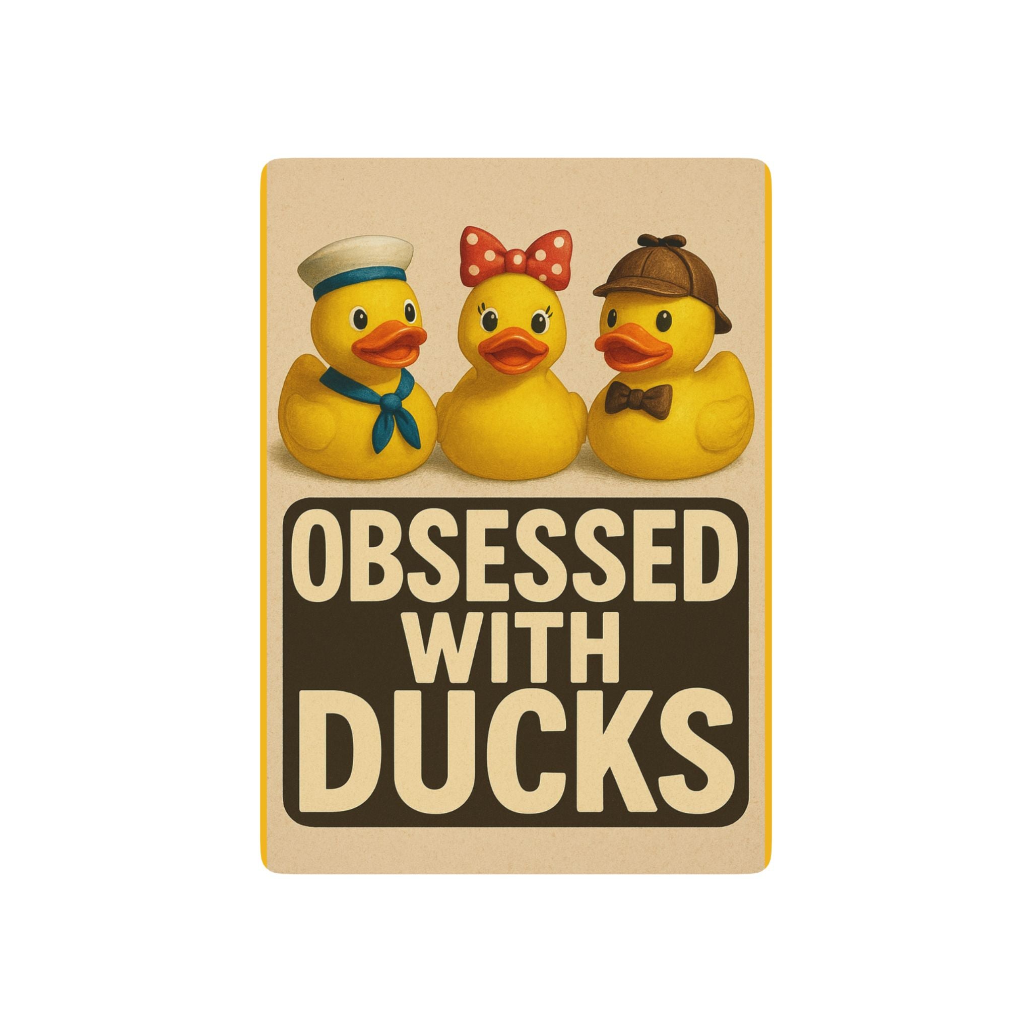 Obsessed With Ducks Playing Cards — Cute Rubber Duck Poker Deck