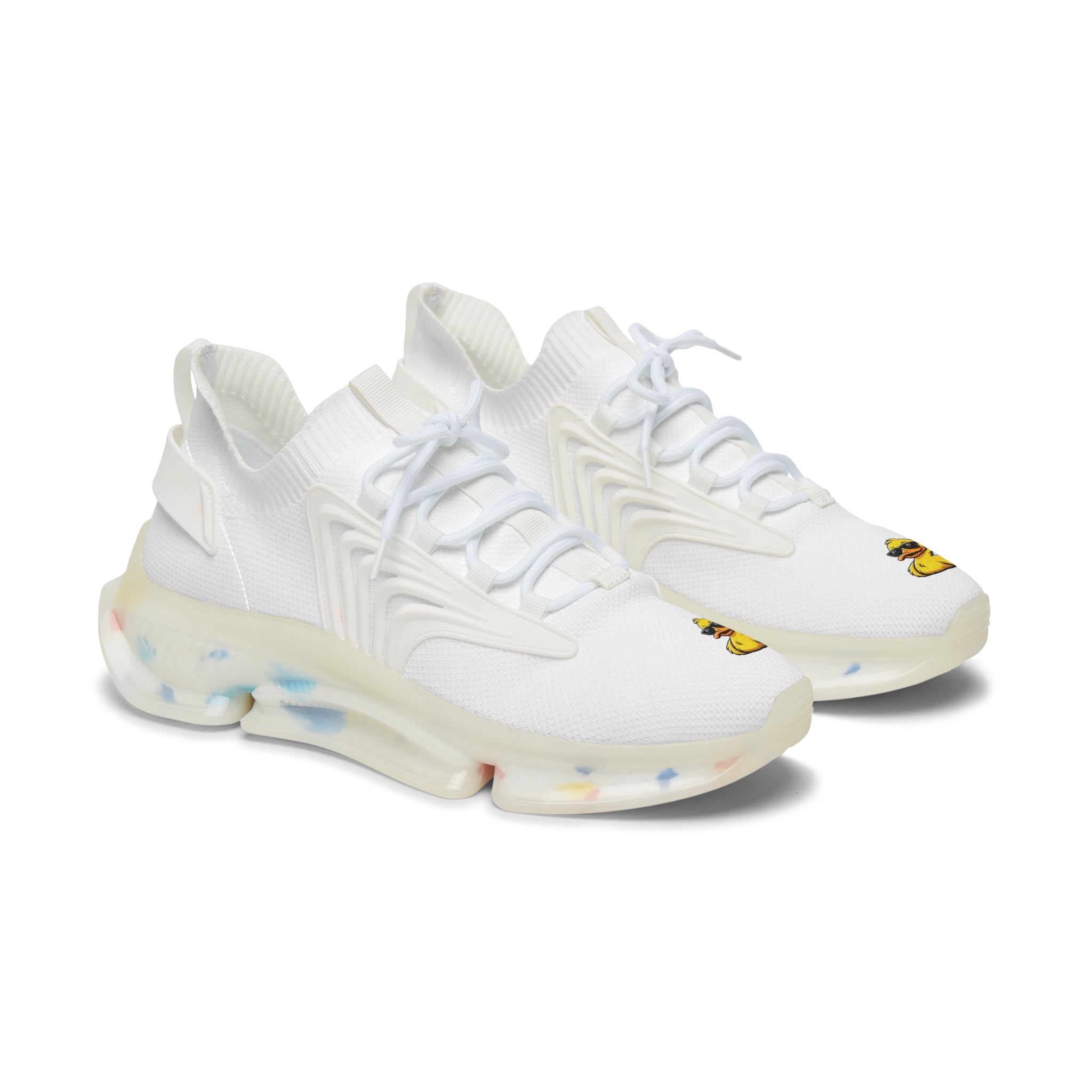 Women’s Duck Trainers — White Athletic Shoes