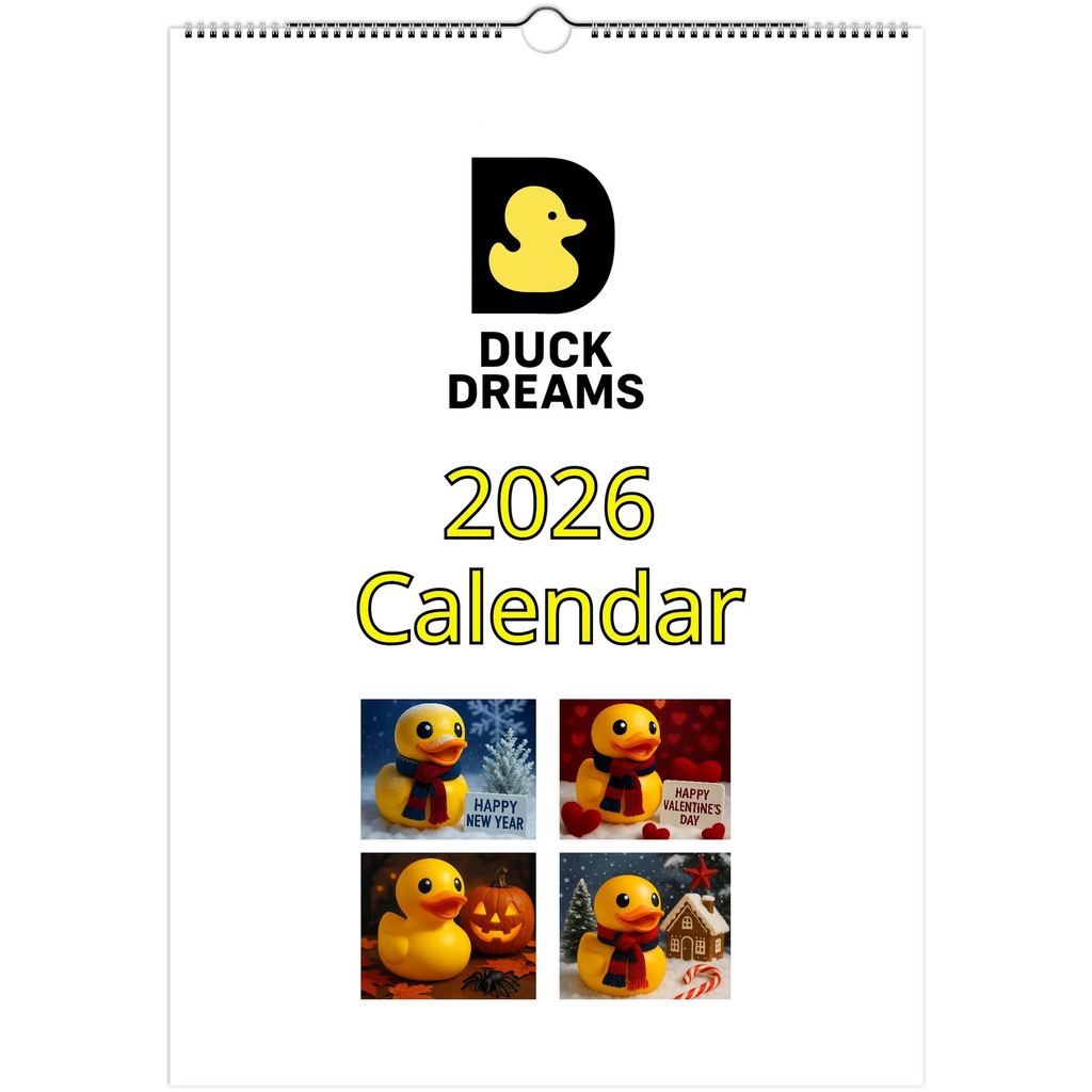 Calendar Rubber Duck Large A3 Wall Size - Perfect for Every Duck Lover - Duck Nation
