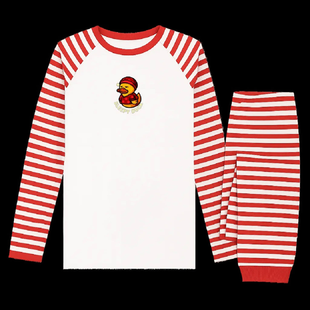 Duck PJs Set - Sleepy Duck fun design Pajamas - Duck Nation