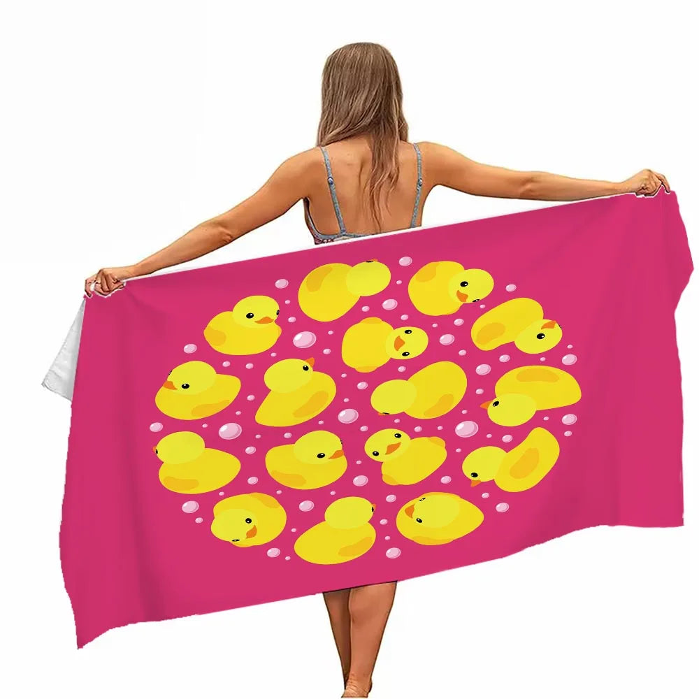 Microfibre Duck Beach Towel - Duck Nation