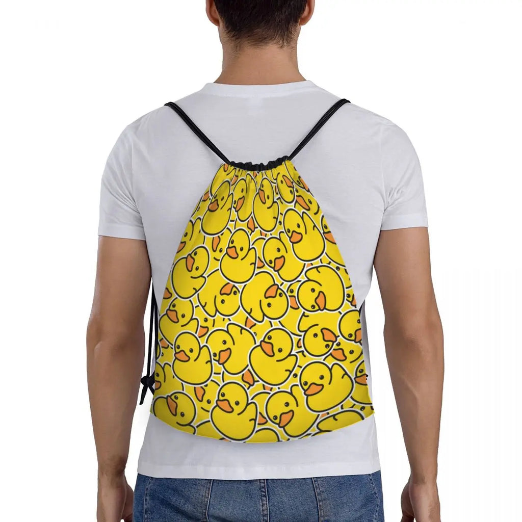 Rubber Duck Drawstring Gym Bag - Duck Nation