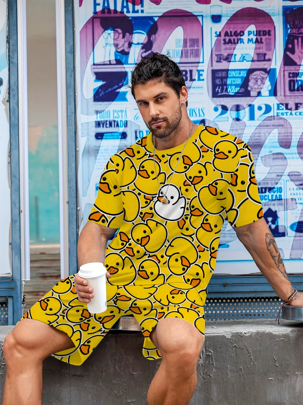 Duck Print Men’s Loungewear Set - Duck Nation