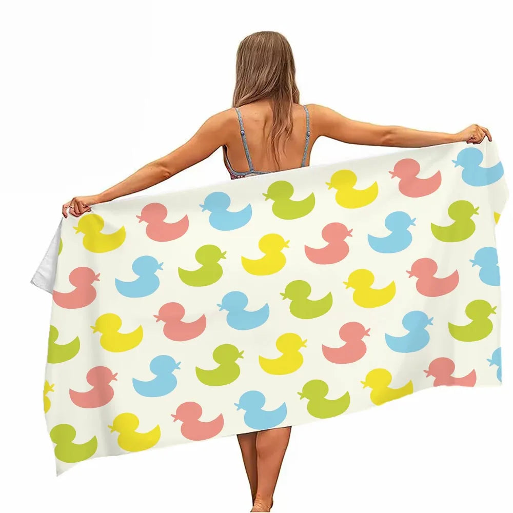 Microfibre Duck Beach Towel - Duck Nation