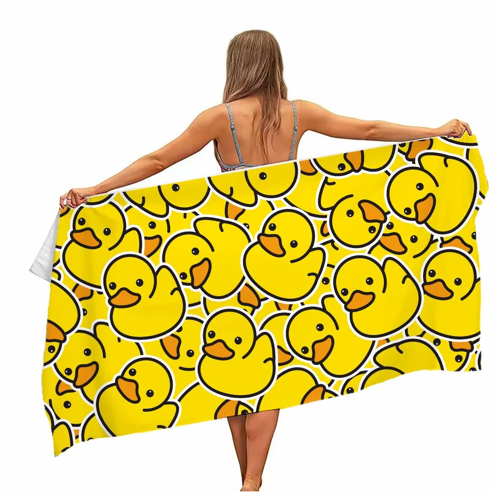 Microfibre Duck Beach Towel - Duck Nation