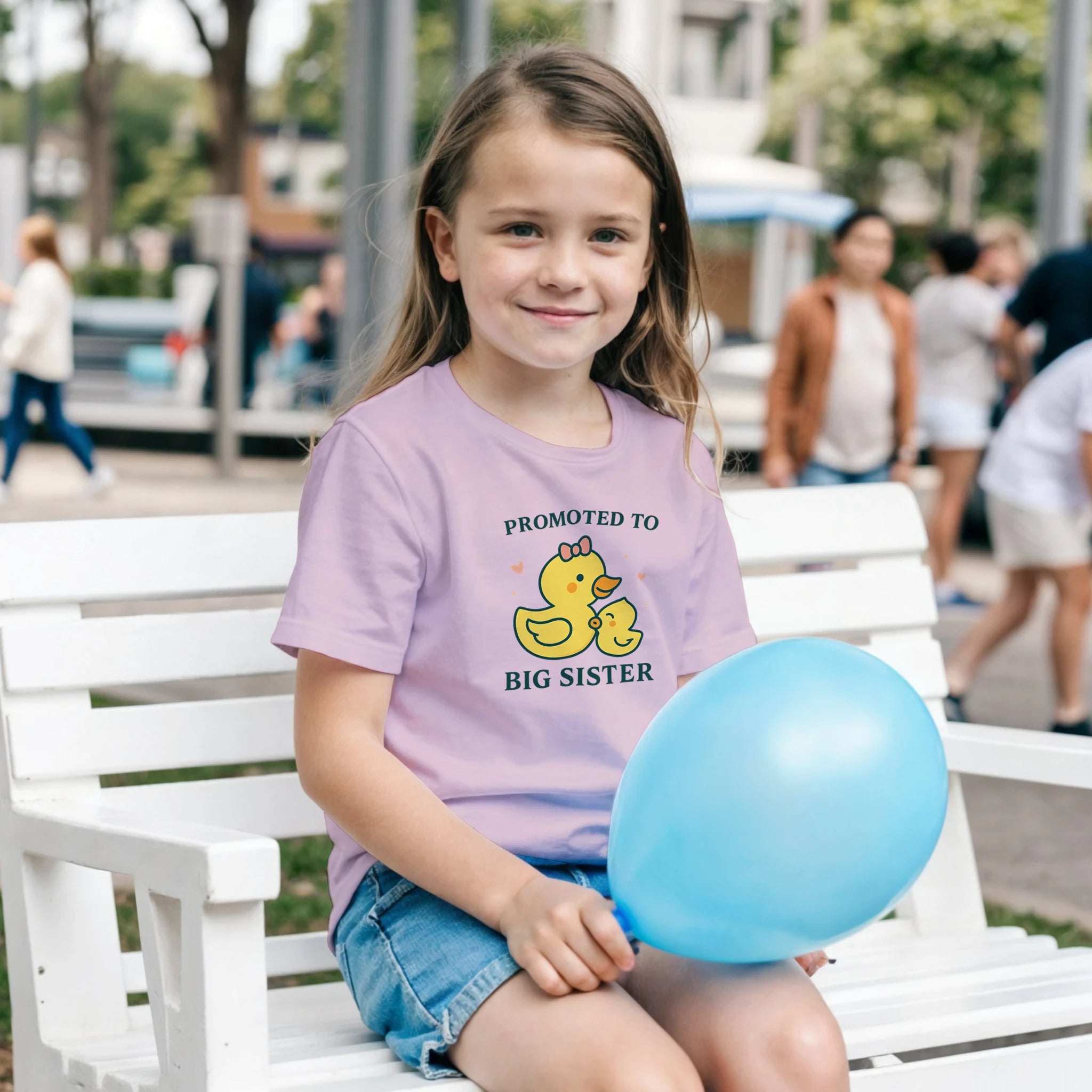 Big Sister Crewneck T-shirt - Duck Nation