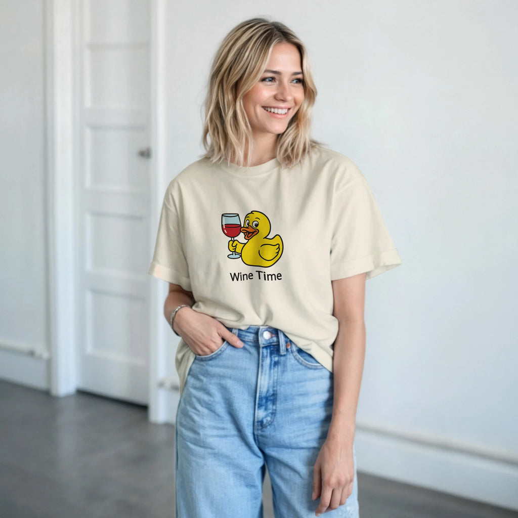 Wine Time T-shirt - Duck Nation