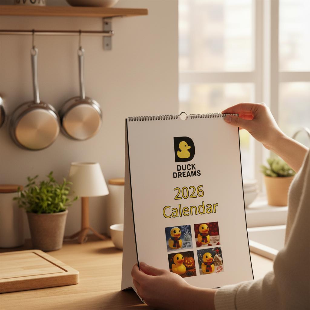 Calendar Rubber Duck Large A3 Wall Size - Perfect for Every Duck Lover - Duck Nation