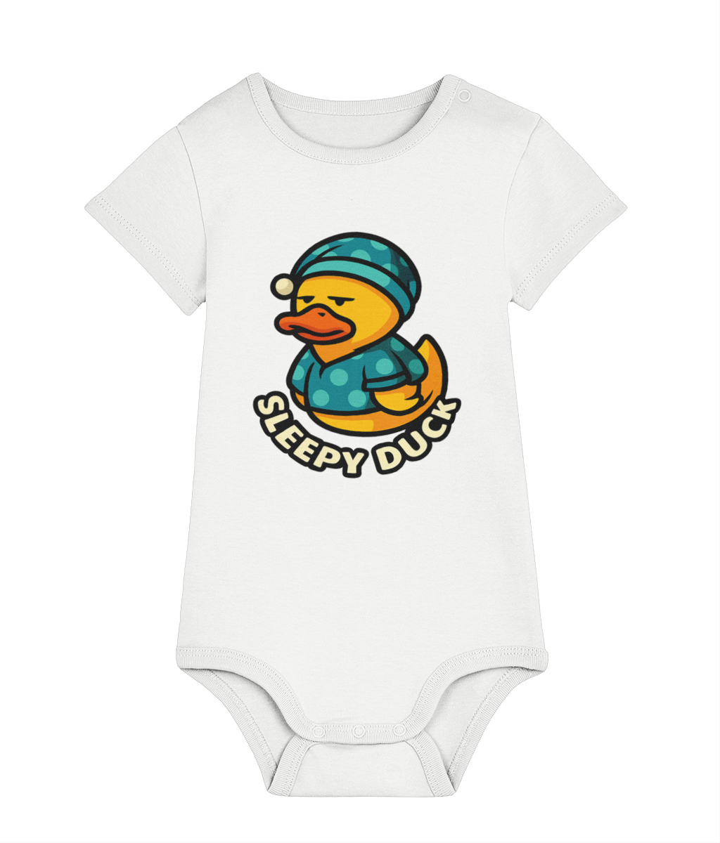 Duck Sleepy Baby Bodysuit - Perfect Baby Sleepsuit Gift - Duck Nation