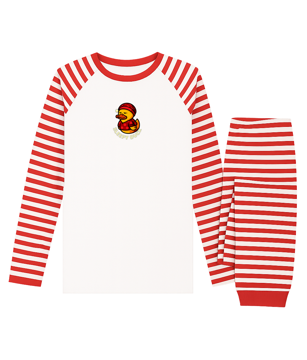 Duck PJs Set - Sleepy Duck fun design Pajamas - Duck Nation